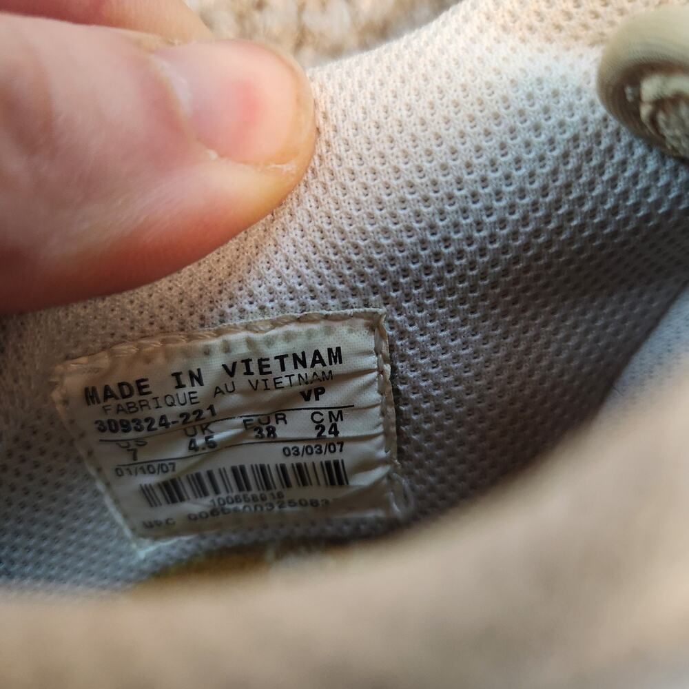 Vintage Nike Dunk Low Oatmeal Linen Womens Size 7 309324-221 - Picture 10 of 10